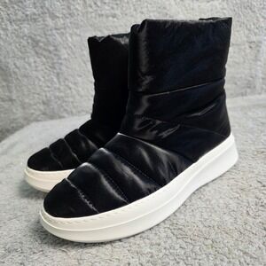 Gentle Souls by Kenneth Cole Black Puffer Hi Ankle Winter Boots Booties 8M NEW‎